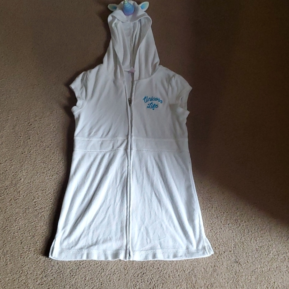 Justice Hooded Unicorn Cover Up